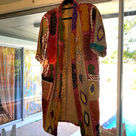 Mid length Kantha jacket - Picture 2 of 7